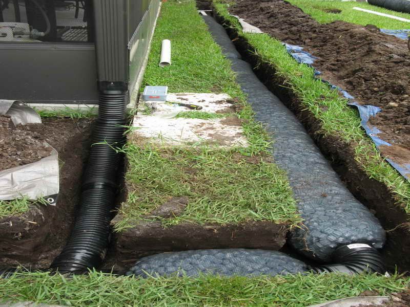 pronlems with newly installed french drain
